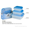 6pcs square plastic storage box,plastic container with lid,plastic container